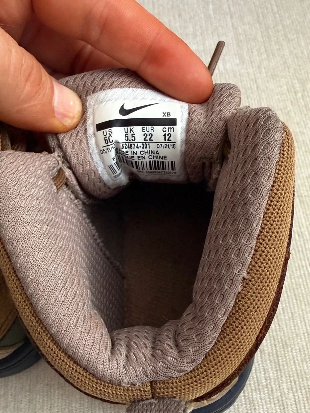 Nike Kids Two-Tone Brown and Olive Duck Boots